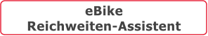 eBike Reichweiten-Assistent